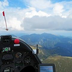 Flugwegposition um 12:34:31: Aufgenommen in der Nähe von Gemeinde Gaal, Österreich in 2708 Meter